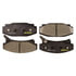 Monroe DX354 Disc Brake Pad Set Monroe Brakes Total Solution Semi-Metallic Brake Pads