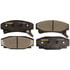 Monroe DX354 Disc Brake Pad Set Monroe Brakes Total Solution Semi-Metallic Brake Pads