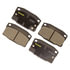 Monroe DX378 Disc Brake Pad Set Monroe Brakes Total Solution Semi-Metallic Brake Pads