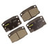 Monroe DX378 Disc Brake Pad Set Monroe Brakes Total Solution Semi-Metallic Brake Pads