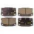 Monroe DX378 Disc Brake Pad Set Monroe Brakes Total Solution Semi-Metallic Brake Pads