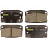Monroe DX378 Disc Brake Pad Set Monroe Brakes Total Solution Semi-Metallic Brake Pads