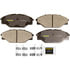 Monroe DX434 Disc Brake Pad Set Monroe Brakes Total Solution Semi-Metallic Brake Pads