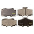 DX436A by MONROE - Total Solution Semi-Metallic Brake Pads