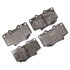 Monroe DX502 Disc Brake Pad Set Monroe Brakes Total Solution Semi-Metallic Brake Pads
