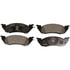 Monroe DX529A Disc Brake Pad Set Monroe Brakes Total Solution Semi-Metallic Brake Pads