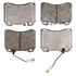 DX561A by MONROE - Total Solution Semi-Metallic Brake Pads