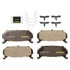 DX584 by MONROE - Monroe Brakes Total Solution Semi-Metallic Brake Pads