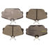 DX598 by MONROE - Total Solution Semi-Metallic Brake Pads