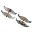 Monroe DX633 Disc Brake Pad Set Monroe Brakes Total Solution Semi-Metallic Brake Pads