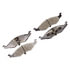 Monroe DX633 Disc Brake Pad Set Monroe Brakes Total Solution Semi-Metallic Brake Pads