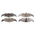 Monroe DX633 Disc Brake Pad Set Monroe Brakes Total Solution Semi-Metallic Brake Pads
