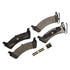 Monroe DX664 Disc Brake Pad Set Monroe Brakes Total Solution Semi-Metallic Brake Pads