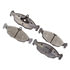 Monroe DX688A Disc Brake Pad Set Monroe Brakes Total Solution Semi-Metallic Brake Pads
