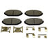 Monroe DX748 Disc Brake Pad Set Monroe Brakes Total Solution Semi-Metallic Brake Pads