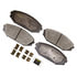 Monroe DX793 Disc Brake Pad Set Monroe Brakes Total Solution Semi-Metallic Brake Pads