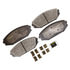Monroe DX793 Disc Brake Pad Set Monroe Brakes Total Solution Semi-Metallic Brake Pads