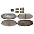 Monroe DX793 Disc Brake Pad Set Monroe Brakes Total Solution Semi-Metallic Brake Pads