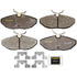 Monroe DX806 Disc Brake Pad Set Monroe Brakes Total Solution Semi-Metallic Brake Pads