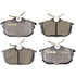 DX838 by MONROE - Monroe Brakes Total Solution Semi-Metallic Brake Pads