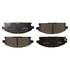 DX855A by MONROE - Total Solution Semi-Metallic Brake Pads