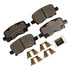 Monroe DX865 Disc Brake Pad Set Monroe Brakes Total Solution Semi-Metallic Brake Pads