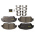 DX906A by MONROE - Total Solution Semi-Metallic Brake Pads