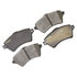 Monroe DX926 Disc Brake Pad Set Monroe Brakes Total Solution Semi-Metallic Brake Pads