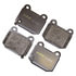 Monroe DX961 Disc Brake Pad Set Monroe Brakes Total Solution Semi-Metallic Brake Pads