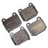 Monroe DX961 Disc Brake Pad Set Monroe Brakes Total Solution Semi-Metallic Brake Pads