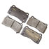Monroe DX968 Disc Brake Pad Set Monroe Brakes Total Solution Semi-Metallic Brake Pads
