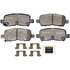 Monroe DX999 Disc Brake Pad Set Monroe Brakes Total Solution Semi-Metallic Brake Pads