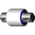 TS38000 by ATRO - Torque Rod Bushing - Polyurethane, 2-3/4" OD, 4-3/8" Length, 5/8" Bolt Hole