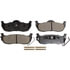 Monroe GX1041 Disc Brake Pad Set Monroe Brakes ProSolution Ceramic Brake Pads