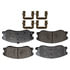 Monroe GX1264 Disc Brake Pad Set Monroe Brakes ProSolution Ceramic Brake Pads