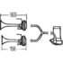 003001651 by HELLA - Horn Kit Air 2-Trumpet 12V