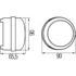 009599111 by HELLA - Lamp DRL 90MM LED SAE/ECE Lefthand