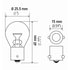 7506ATB by HELLA - BULB 12V 21W BA15s S8 AMBER          8GA