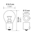 7507 by HELLA - HELLA 7507 Standard Series Incandescent Miniature Light Bulb, 10 pcs