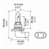 9005 100WSB by HELLA - BULB 9005/HB3 12V 100W P20d SB       8GH