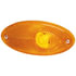 964295007 by HELLA - Side Marker Light - Halogen, Oval, Amber Lens, 12V