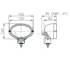 H15161021 by HELLA - Oval 100 Halogen Double Beam Work Lamp (CR)