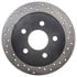 128.62058L by STOPTECH - StopTech Sport Cross Drilled Brake Rotor; Rear Left