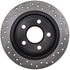 128.62058R by STOPTECH - StopTech Sport Cross Drilled Brake Rotor; Rear Right