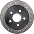 128.62058R by STOPTECH - StopTech Sport Cross Drilled Brake Rotor; Rear Right