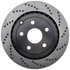 128.62113L by STOPTECH - StopTech Sport Cross Drilled Brake Rotor; Rear Left
