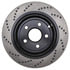 128.62113L by STOPTECH - StopTech Sport Cross Drilled Brake Rotor; Rear Left