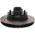 StopTech 126.66016SL Disc Brake Rotor Sport Slotted Brake Rotor, Front Left