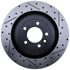 127.22024L by STOPTECH - StopTech Sport Drilled & Slotted Brake Rotor; Rear Left
