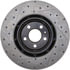 127.33124L by STOPTECH - StopTech Sport Drilled & Slotted Brake Rotor; Front Left